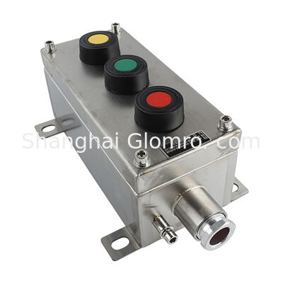 Waterproof Stainless Steel Explosion-proof Start-stop Switch Button Box IP65 Emergency Stop Control Switch Multi-Button 10A 220V