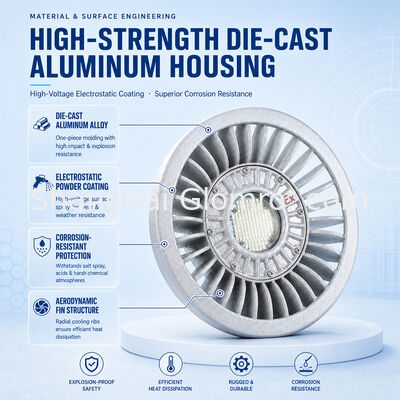 20W~120W Round LED Explosion-Proof Lamp IP66 Industrial Anti-Corrosion Explosion Resistant Lighting Fixture
