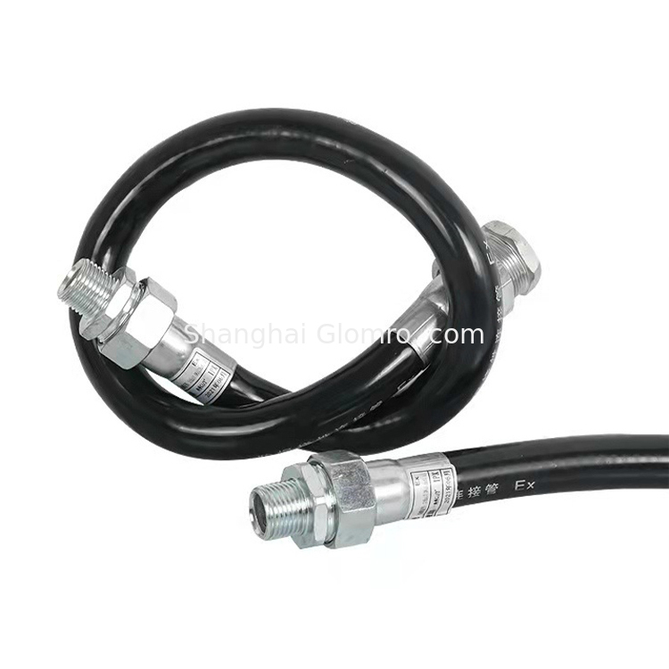 Good Flexibility 1/2 1000mm Gasoline Fuel Dispenser Hose Explosion-proof flexible rubber hose for Service Stations