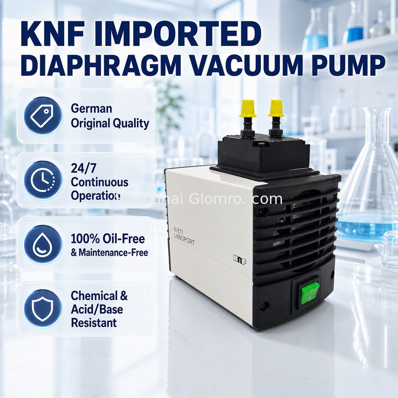 Germany KNF N811KT.18 Oil-free Diaphragm Vacuum Pump 11L/min Corrosion Resistant for Lab Vacuum Filtration Gas Sampling